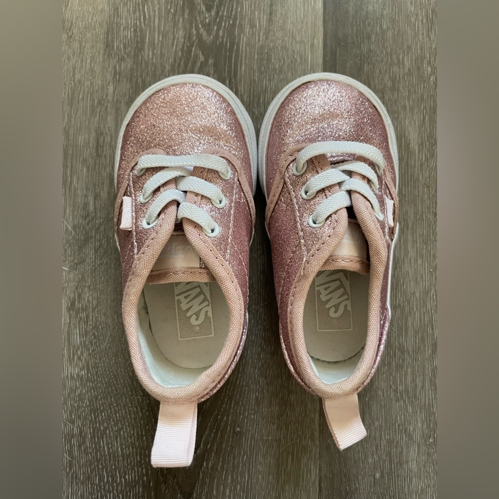 Girls Glitter Vans size 5